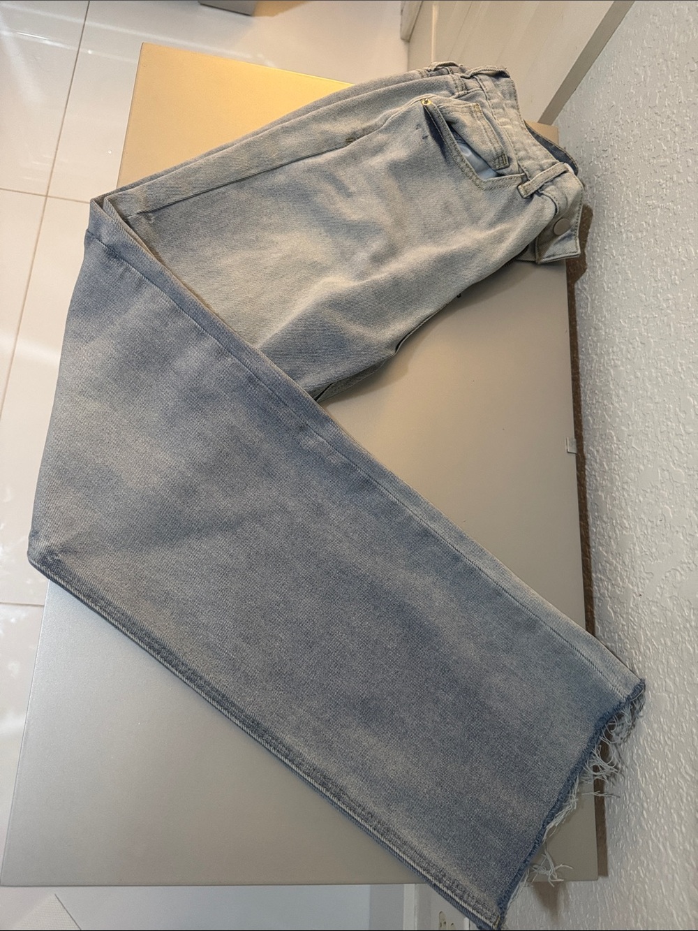 Fashion Nova Light Blue Women's Straight Leg Jeans